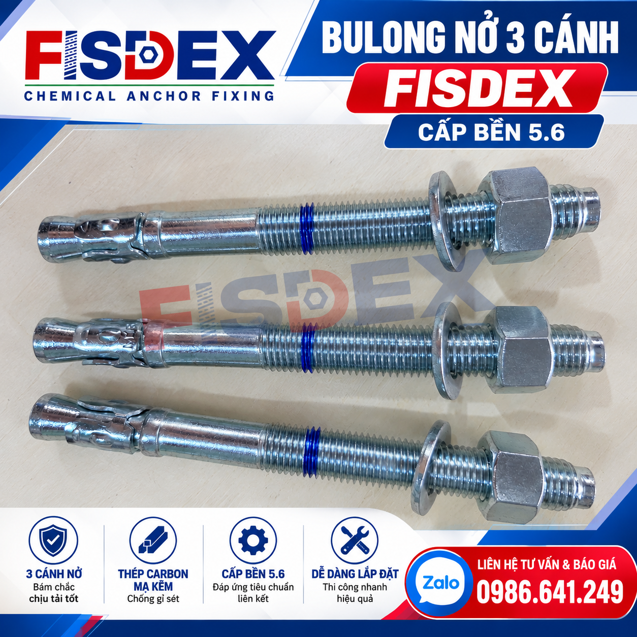 Bulong nở 3 cánh Fisdex